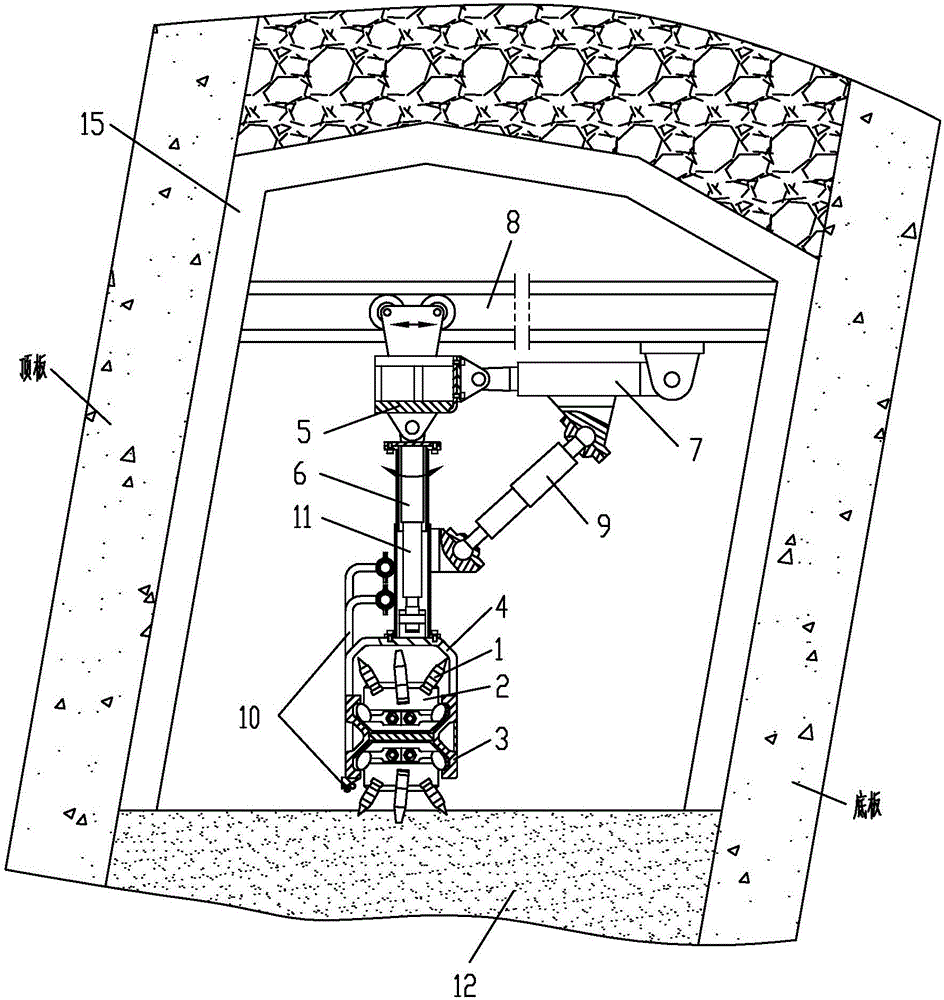 Coal mining device and mechanized method for steeply inclined medium-thick coal seam