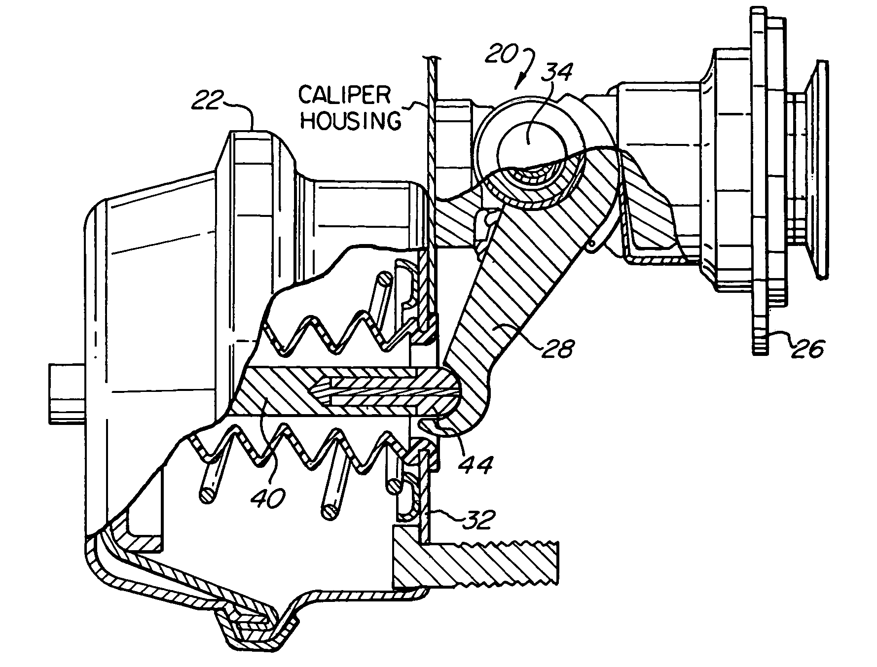 Method and apparatus for positioning an end of a push rod of a brake actuator