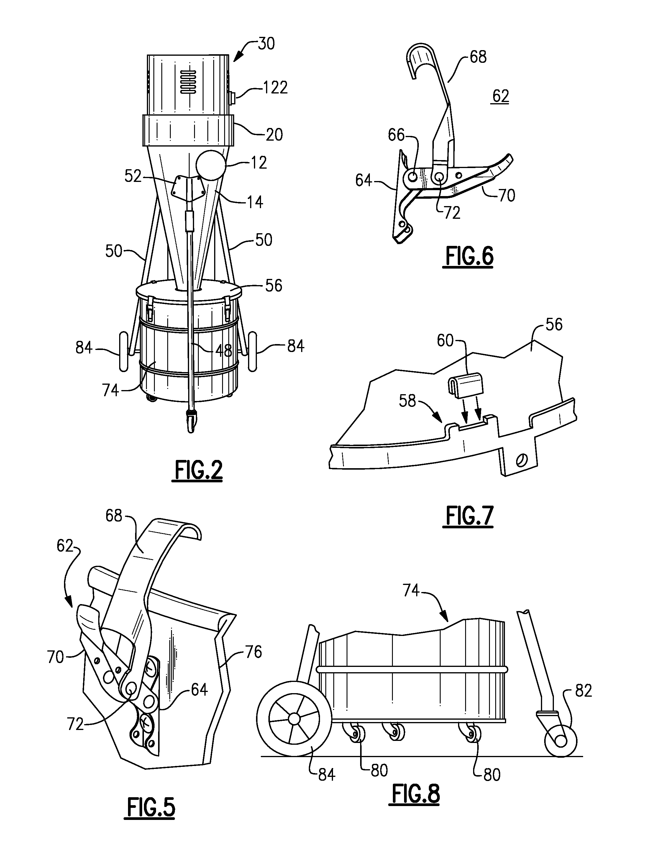 Cyclonic dust collector with vee-shaped cyclone