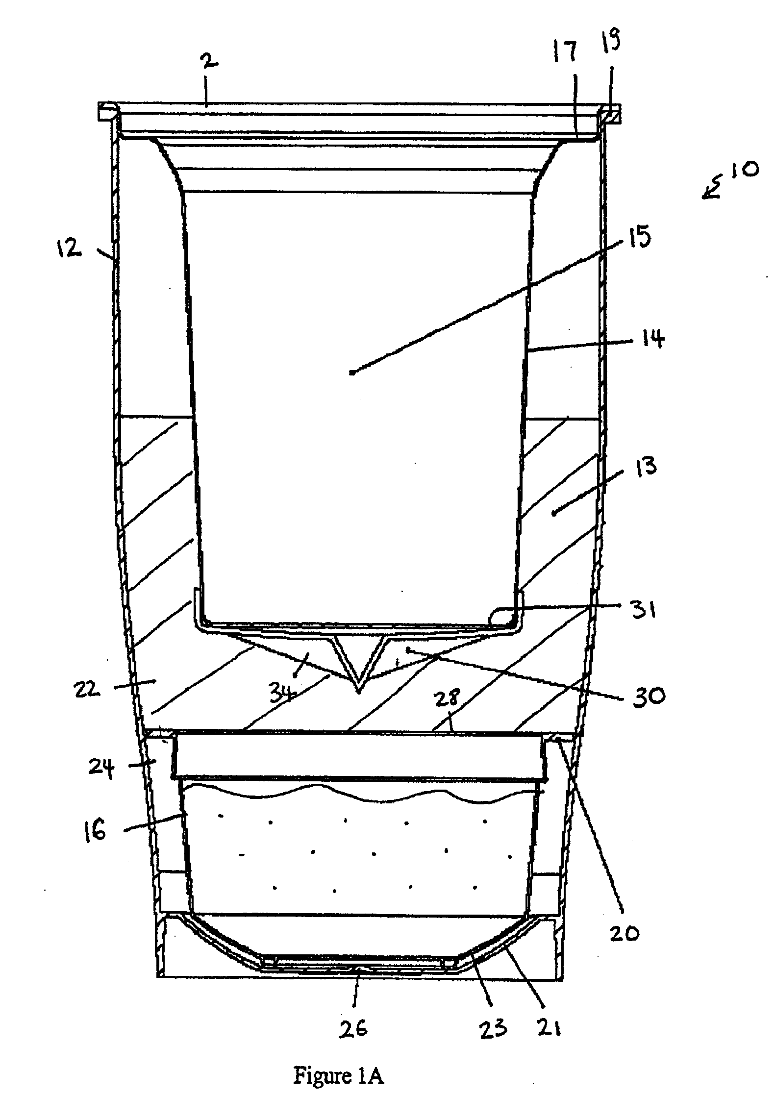 Self-heating container