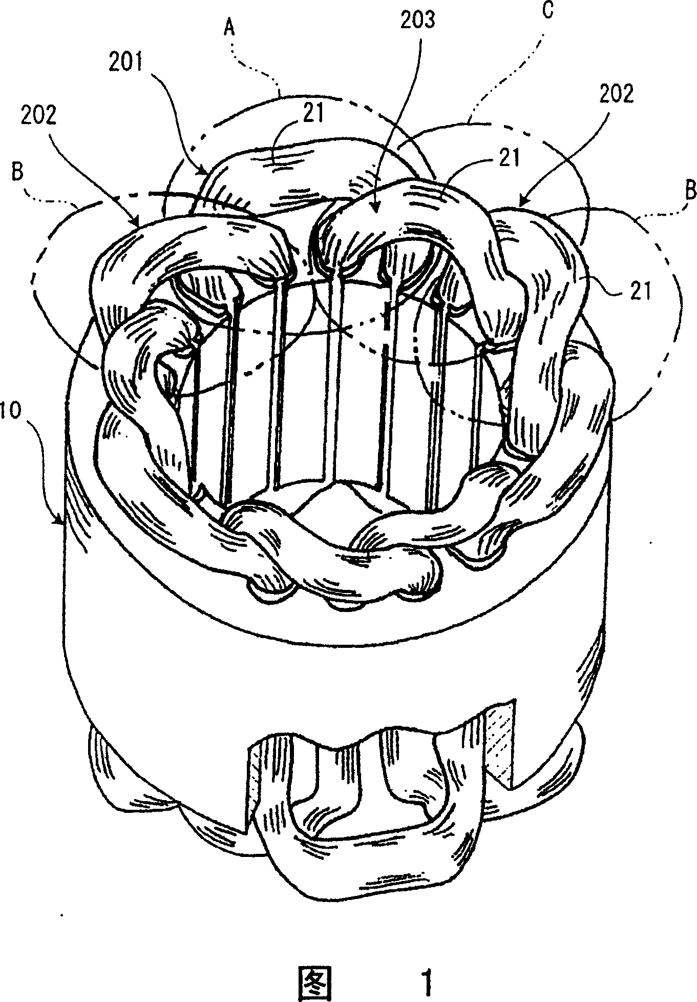 Brushless motor and sealed compressor having same