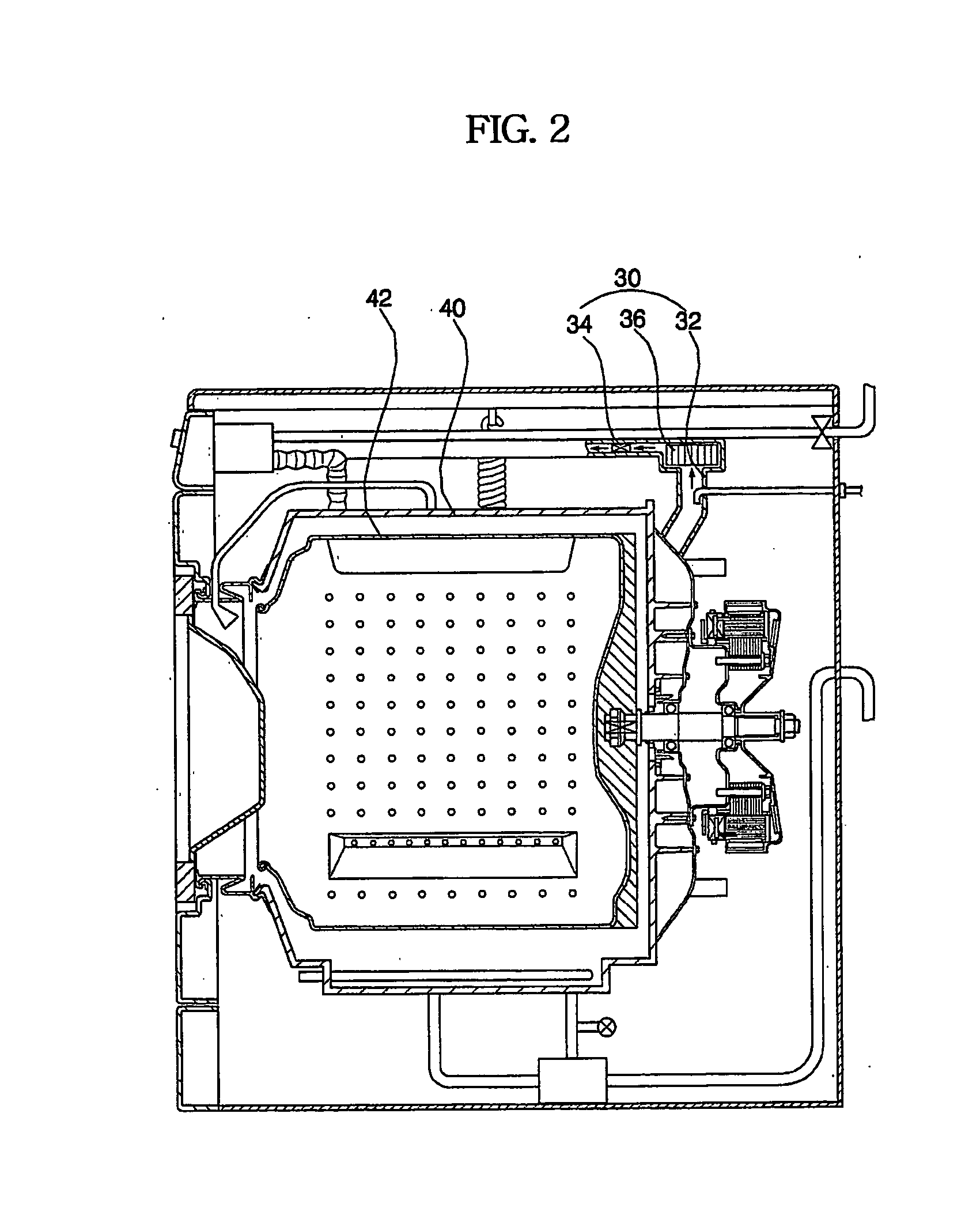 Semi-dry method of washing machine and the ventilating structure, control apparatus for the same