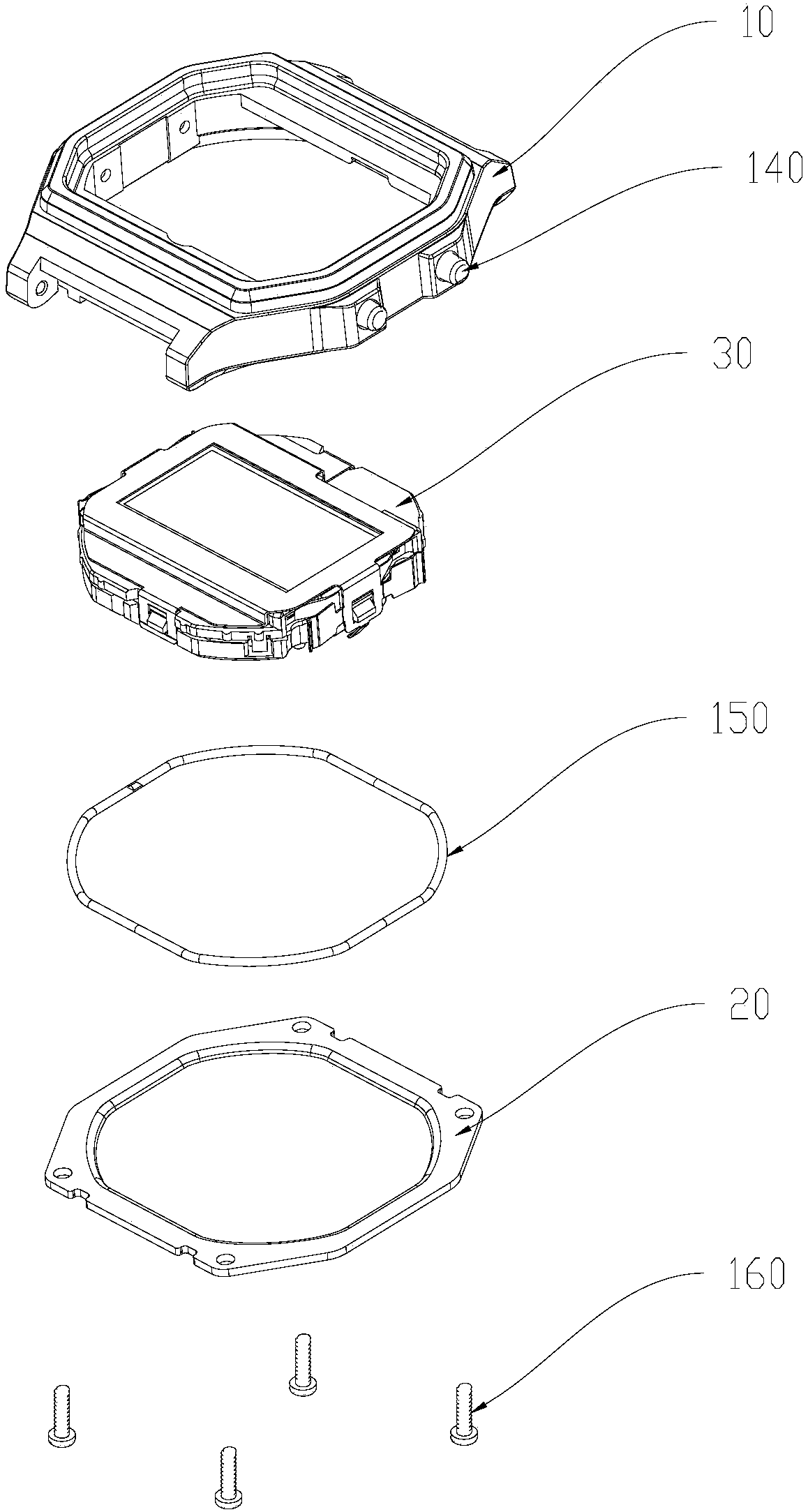 Electronic watch and method for detecting watch assembly integrity