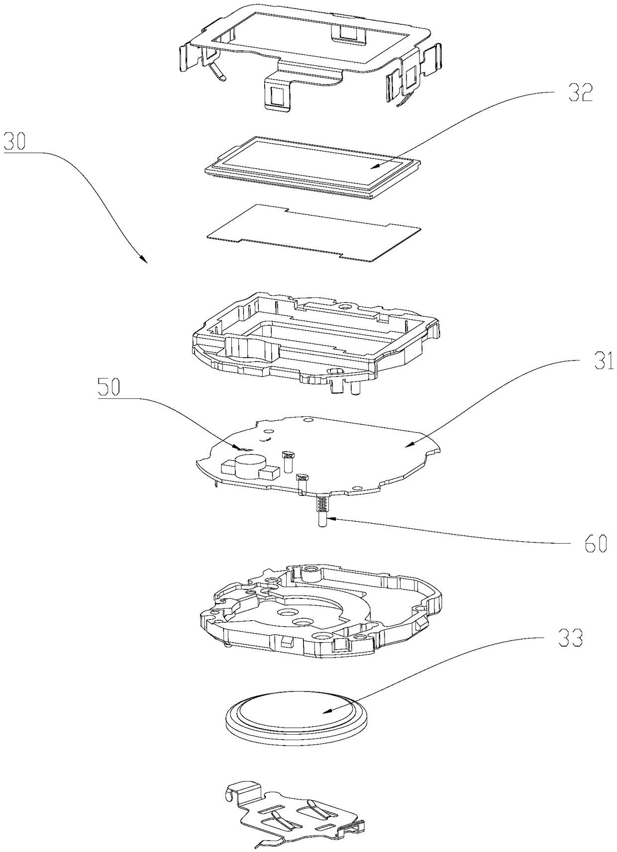 Electronic watch and method for detecting watch assembly integrity