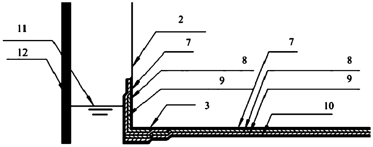 Novel composite carbon steel floating plate and preparation method thereof