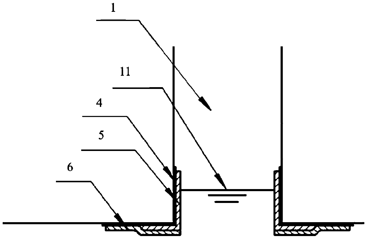 Novel composite carbon steel floating plate and preparation method thereof