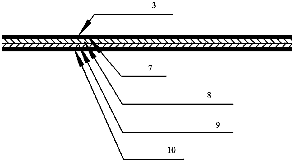 Novel composite carbon steel floating plate and preparation method thereof