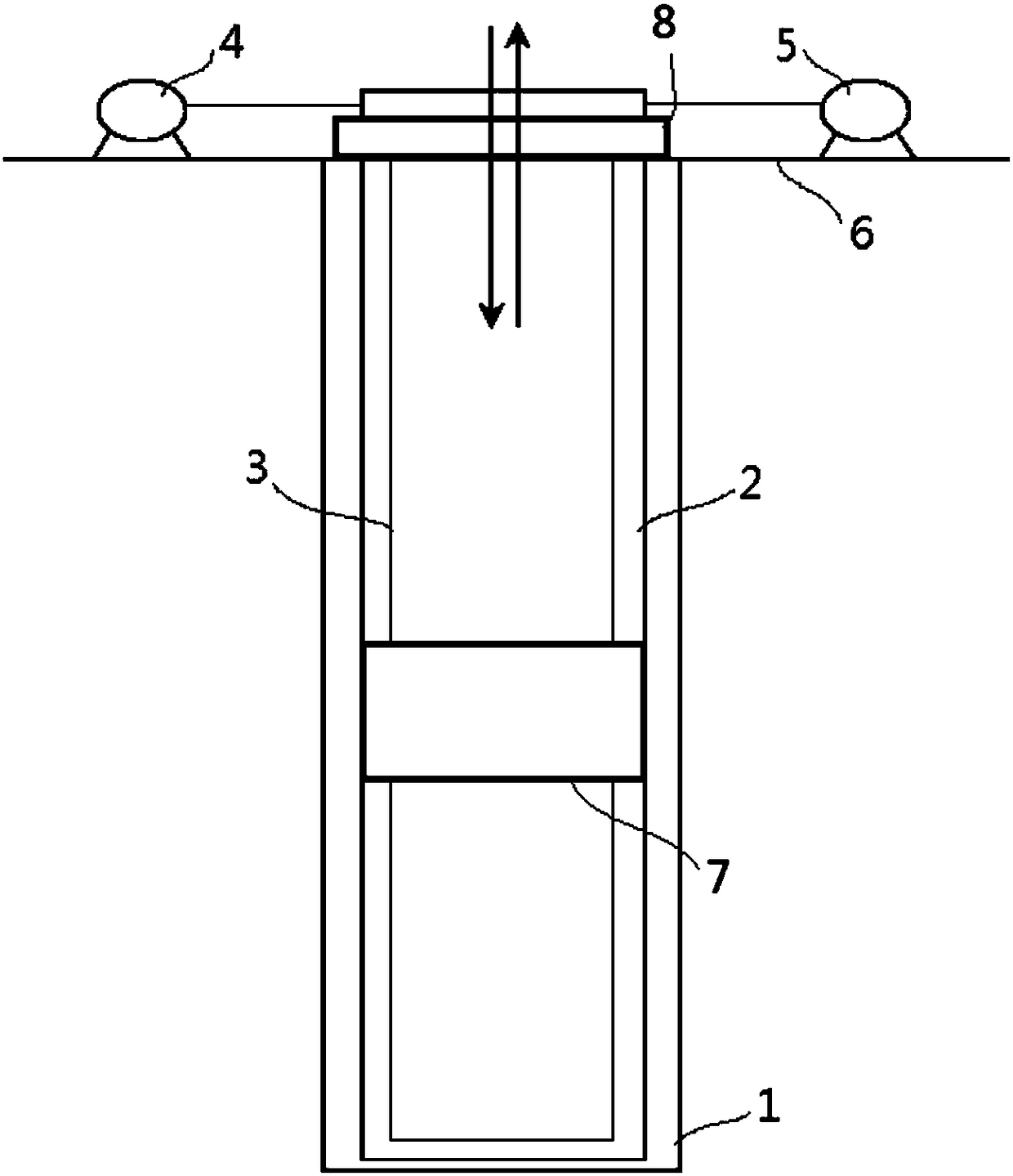 Controllable multifunctional pumping and injecting vertical shaft device for in situ remediation of soil and groundwater