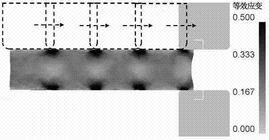 Forging method for efficiently healing hole flaws inside blank with large height-diameter ratio