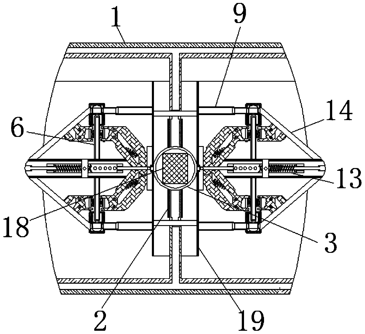 Sensor device for electromyogram recording of skin muscle signals