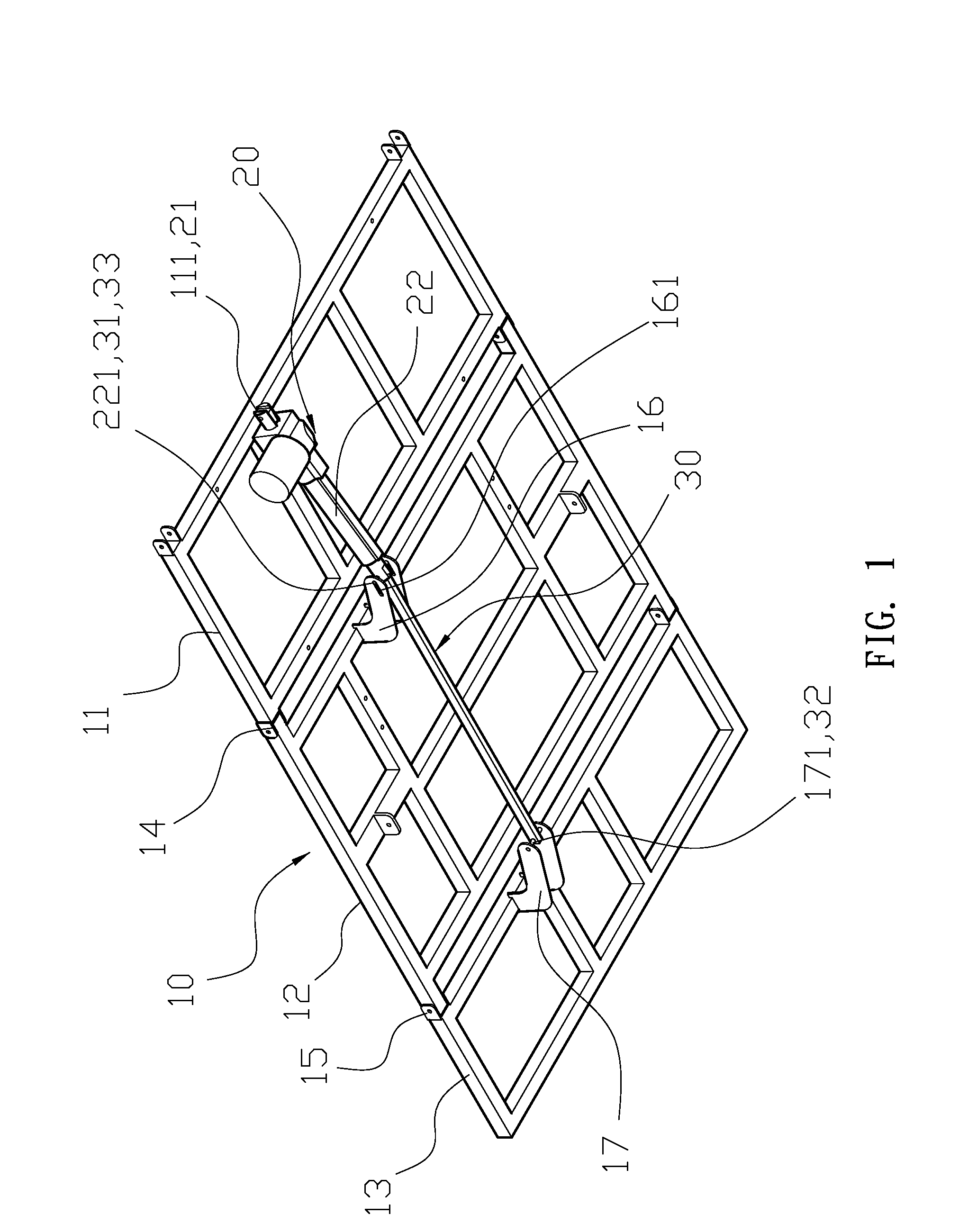 Single driver connecting structure for an electric bed or chair