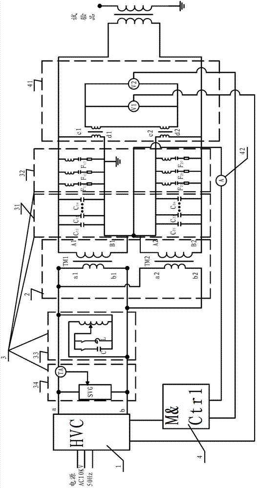 A large-capacity transformer characteristic test system based on high-voltage variable-frequency power supply