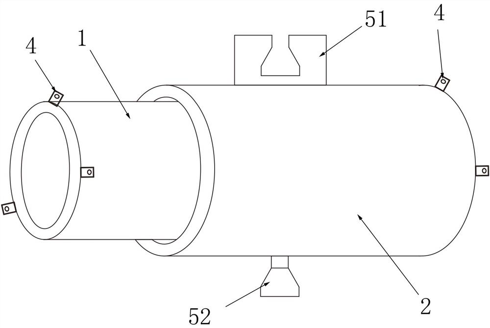 Combined embedded sleeve pipe