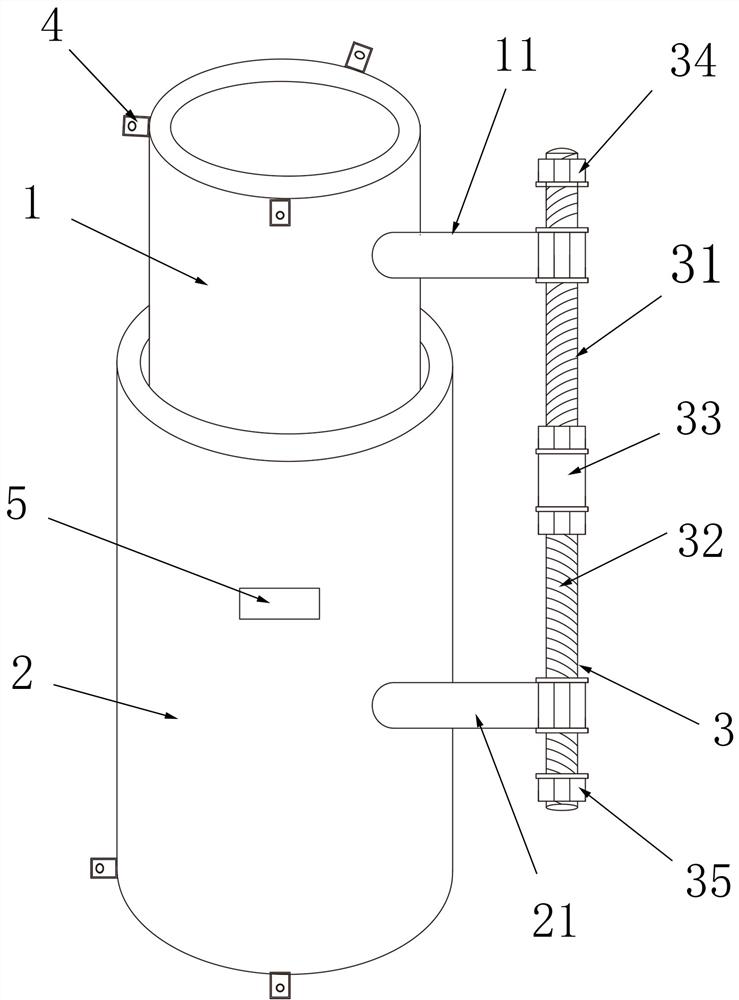 Combined embedded sleeve pipe