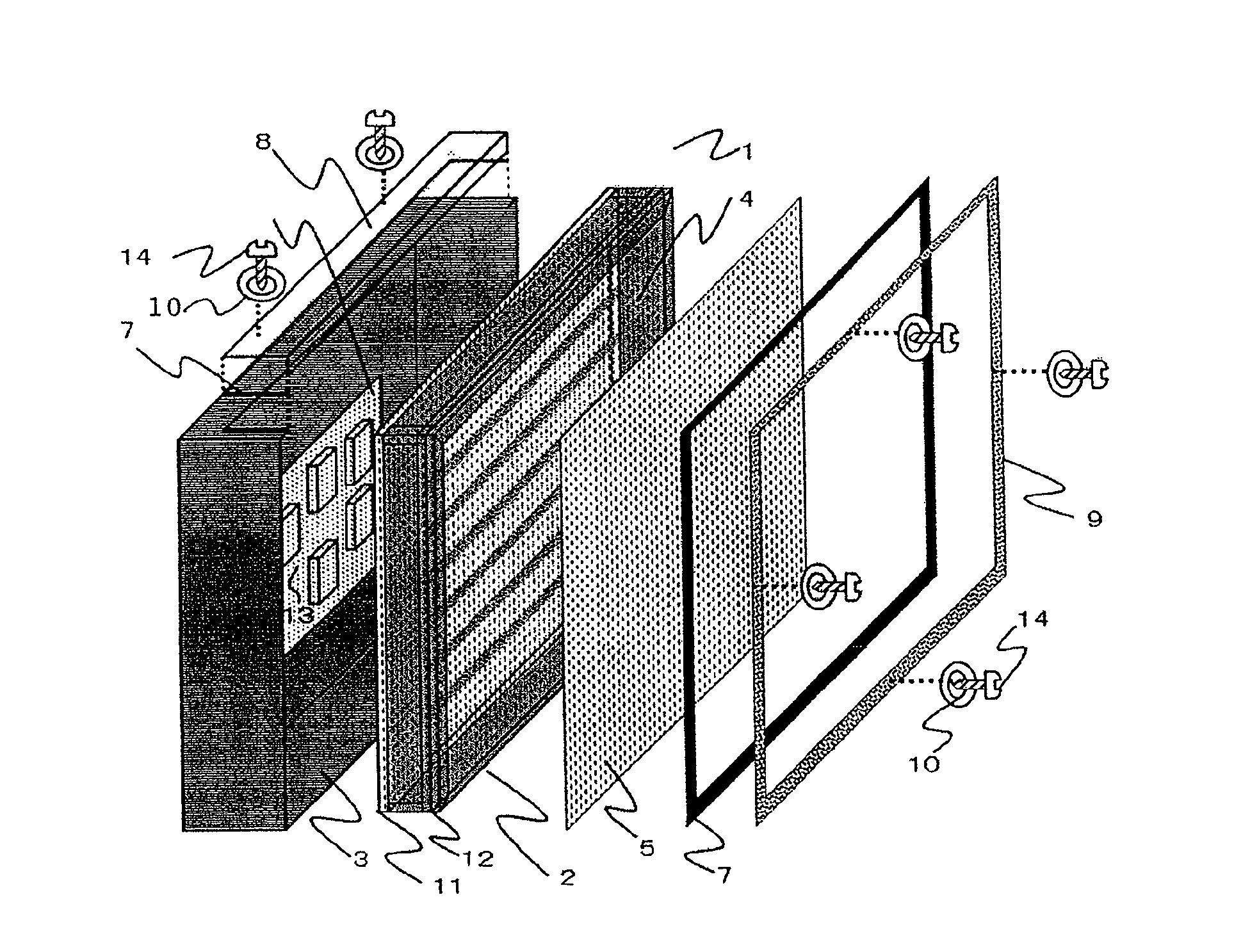 Dust and dirt resistant liquid crystal display device