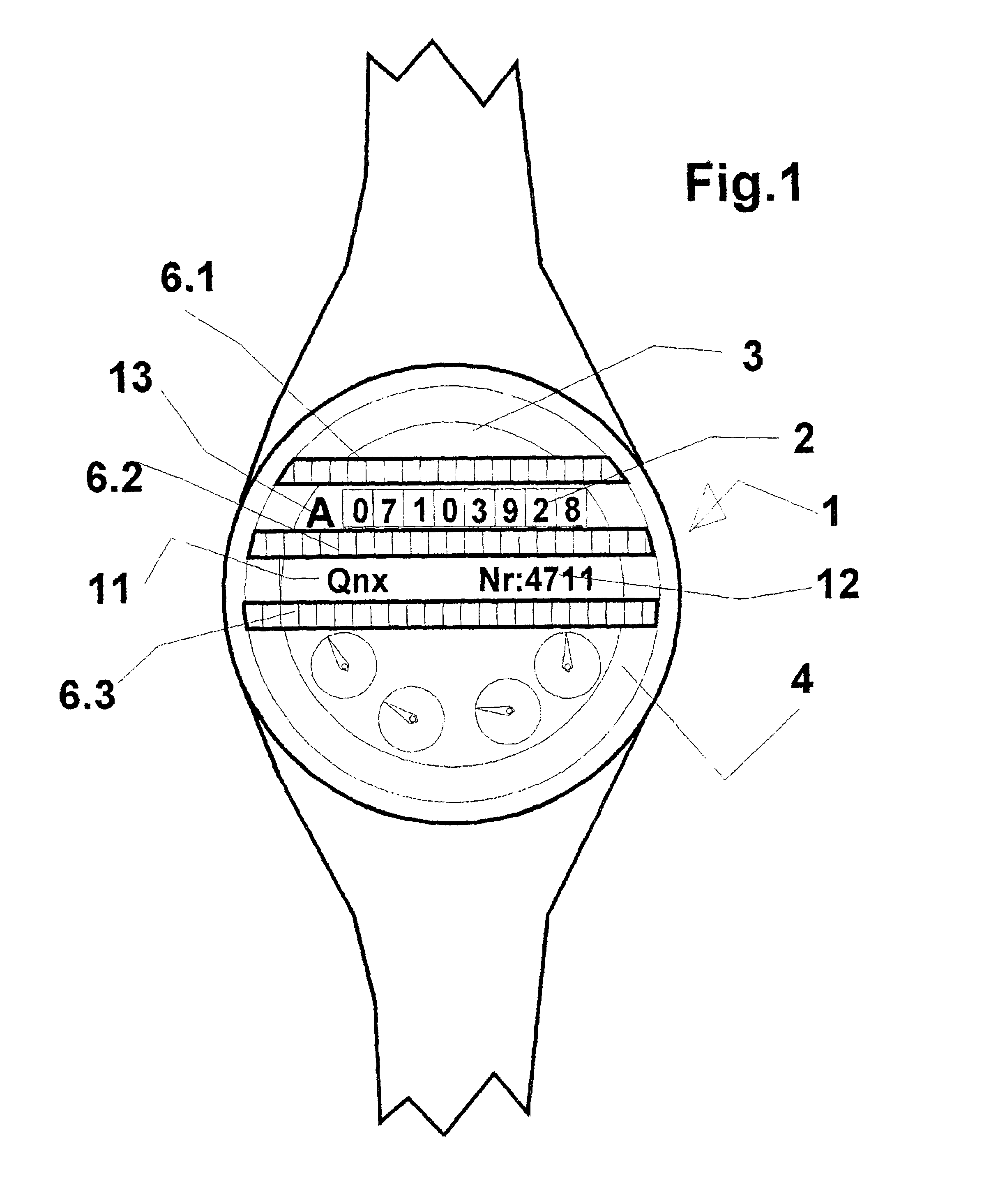 Supply meter and method for reading a fixed supply meter