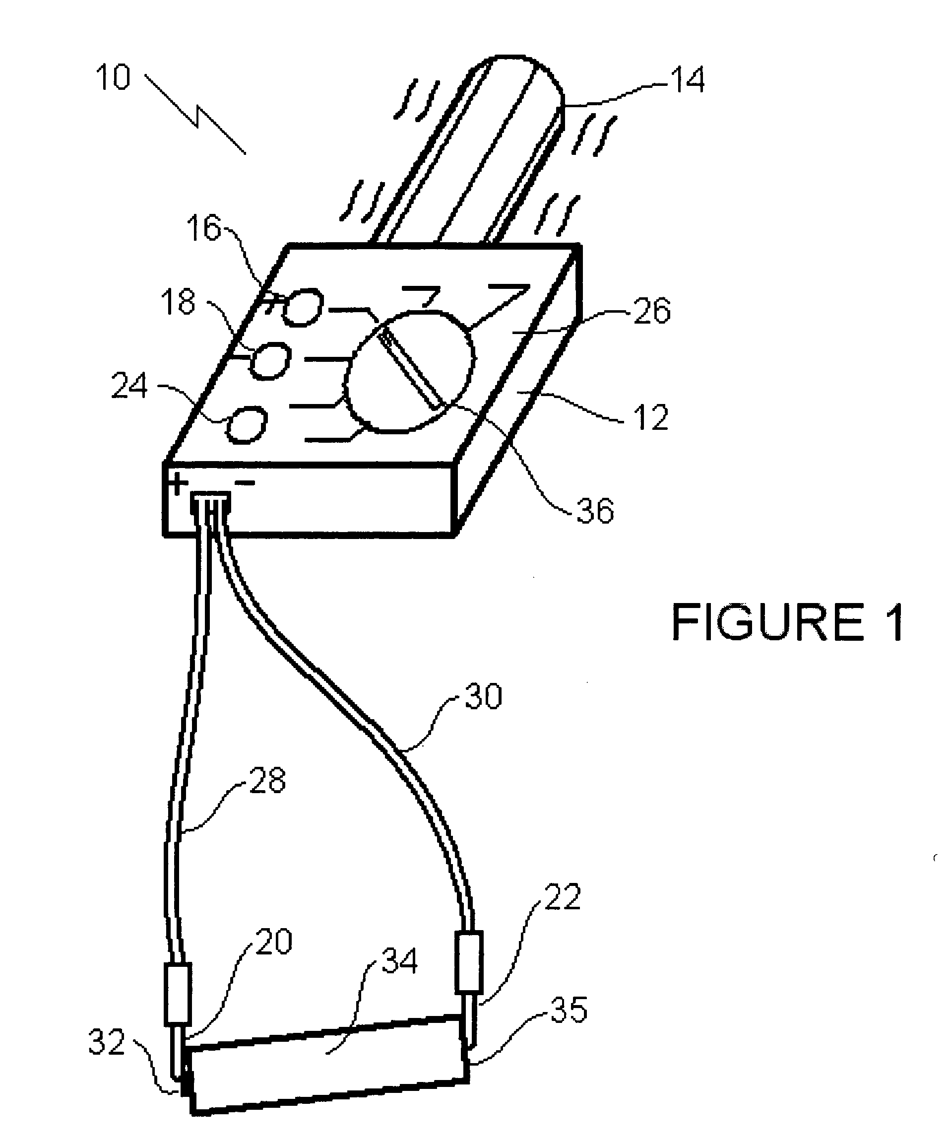 Battery charge testing apparatus