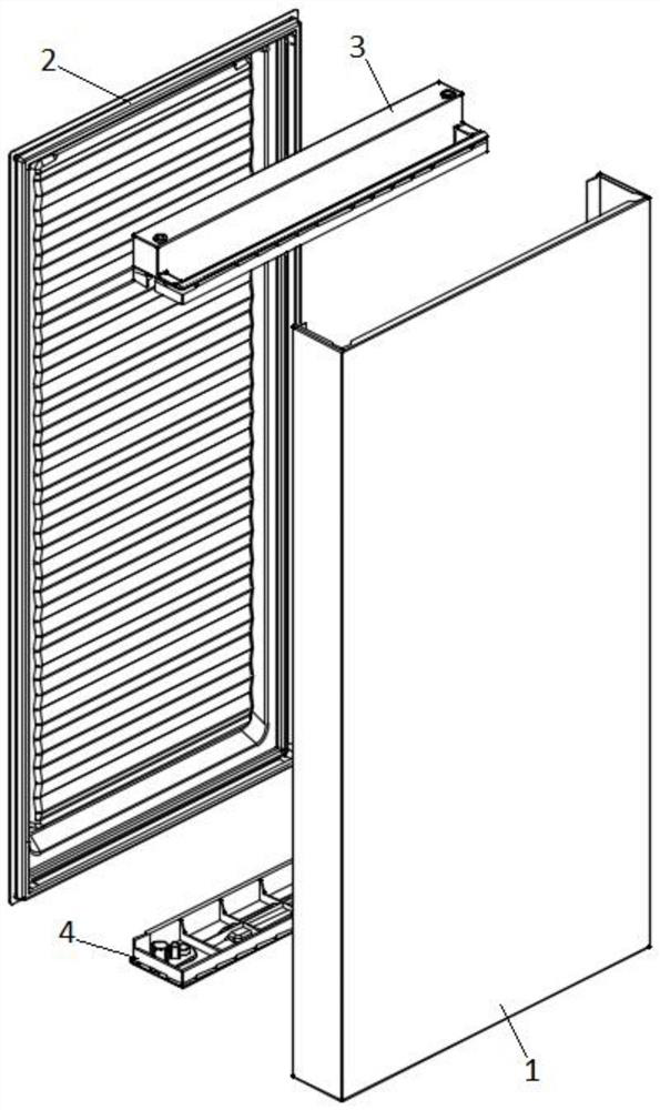 Refrigerator door body based on modularization