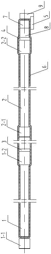 Spinning system composed of multiple short spinning frames connected in series