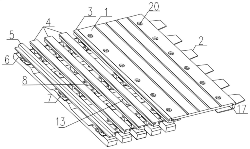 A fully assembled modular expansion joint