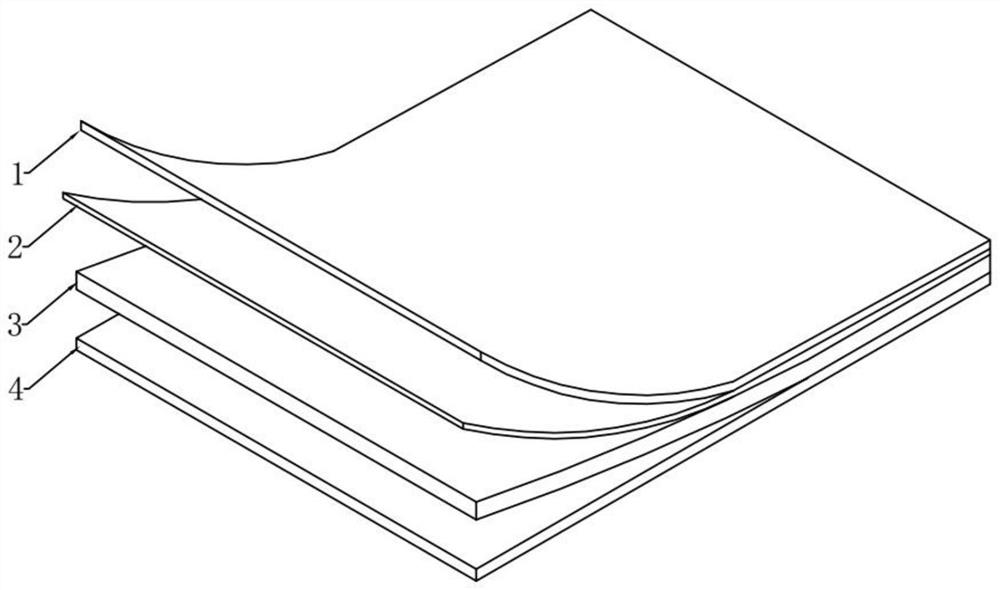 An energy-saving self-luminous composite floor and its preparation method