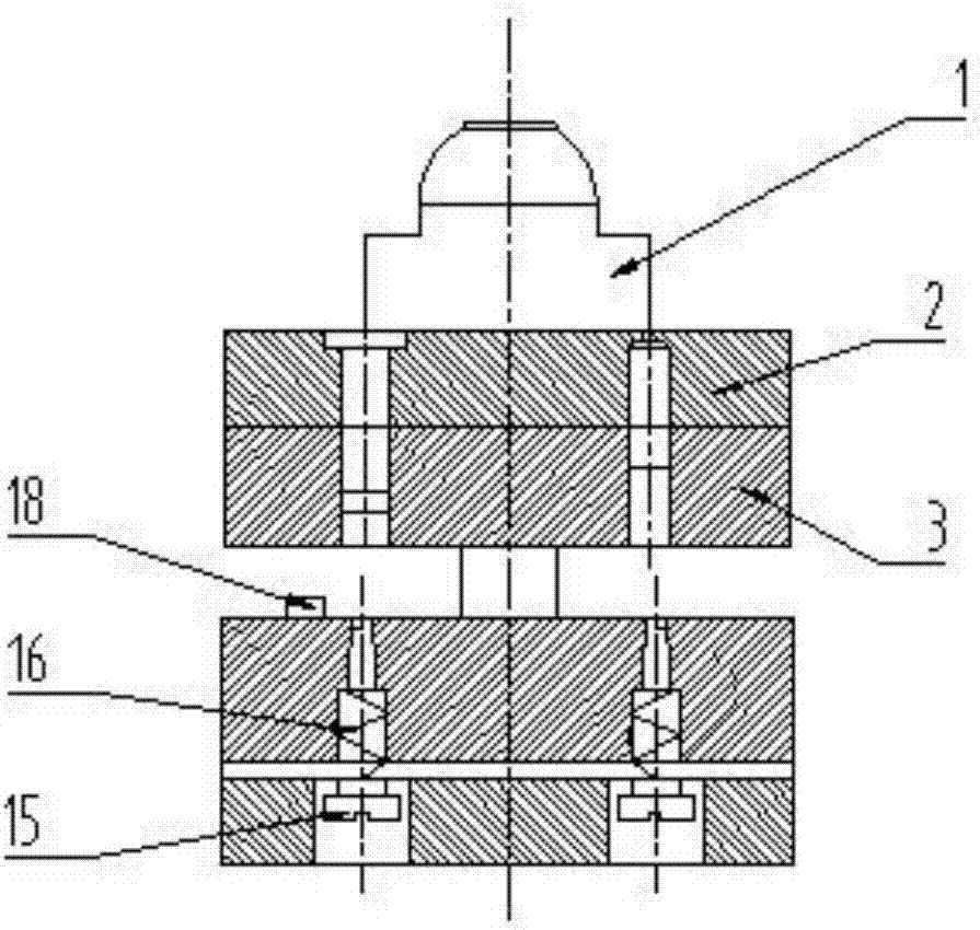 Manual composite blanking die