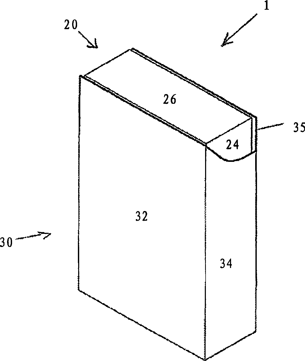Hinged lid container with outer shell