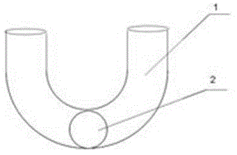 Sewer U-shaped pipe with drain opening formed in side surface