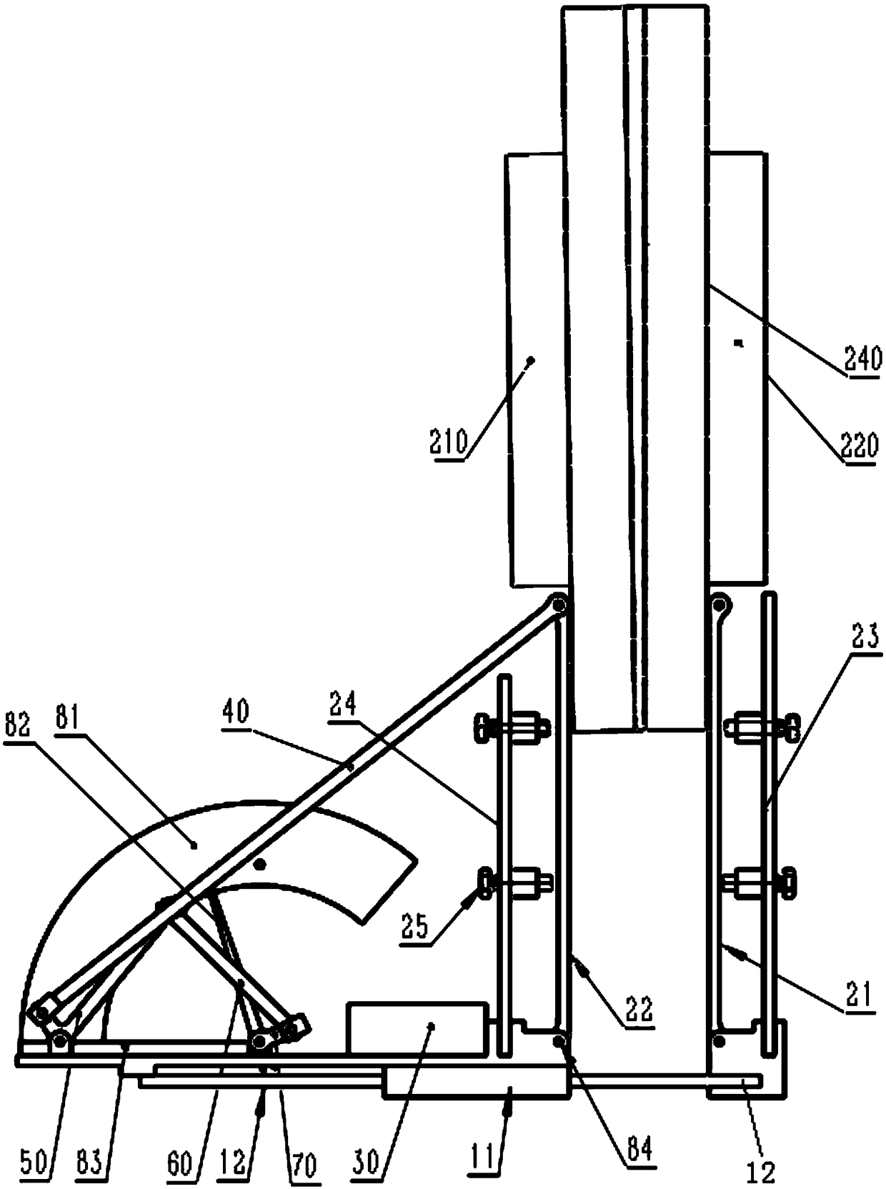 High temperature flange joint deflection angle monitoring device and design method thereof