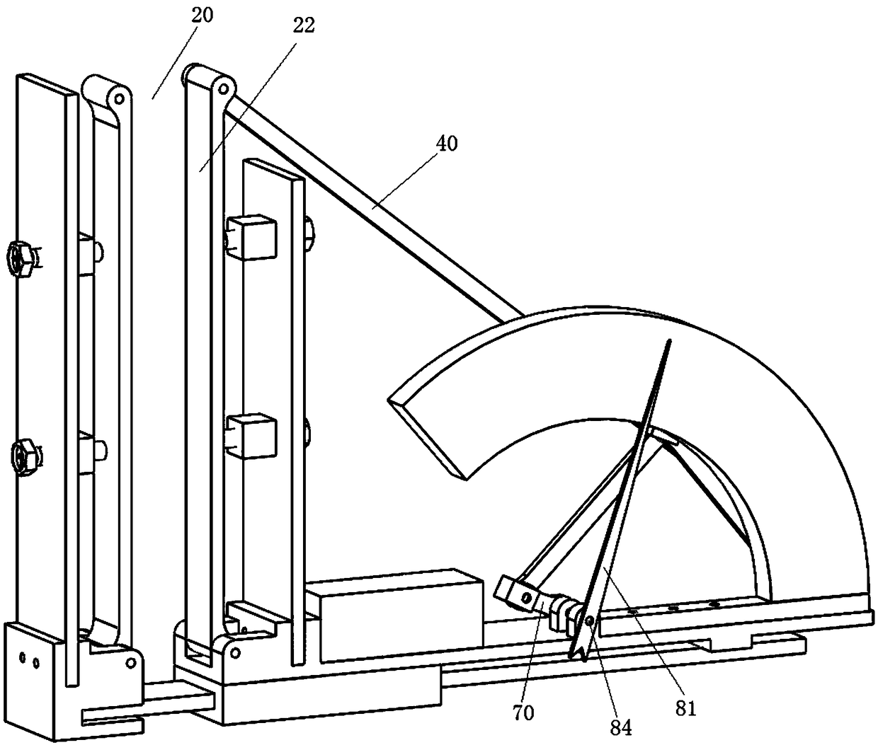 High temperature flange joint deflection angle monitoring device and design method thereof