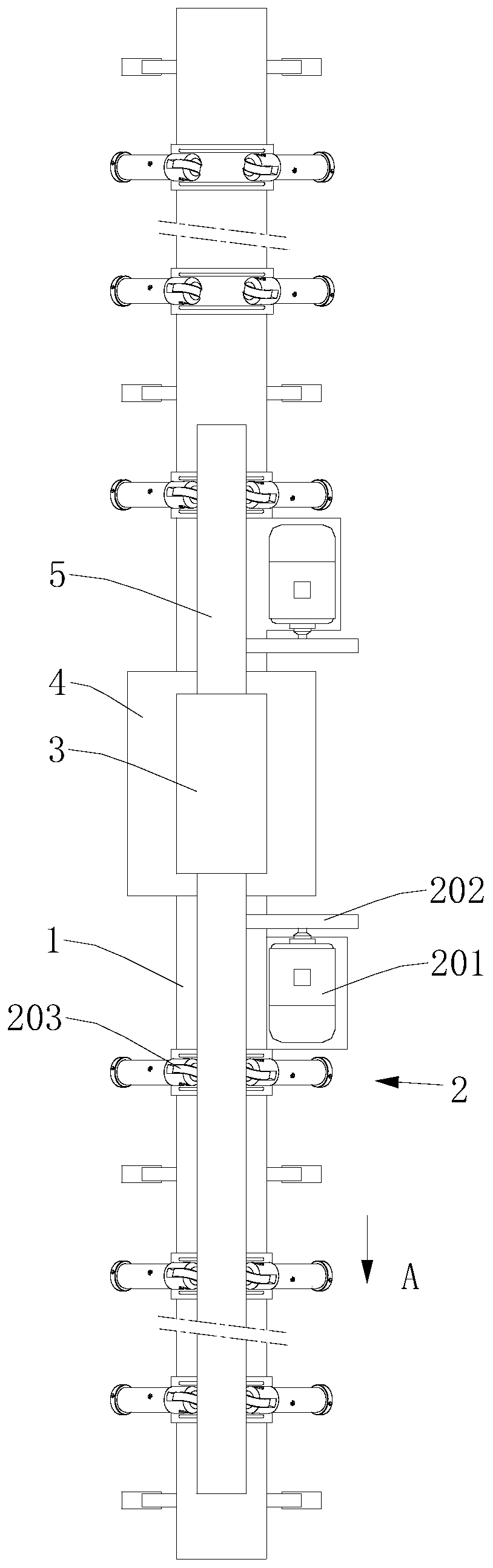 Drill rod heat treatment device and method for blast furnace opening