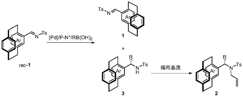 Resolution method of cyclic aralkyl surface chiral compound