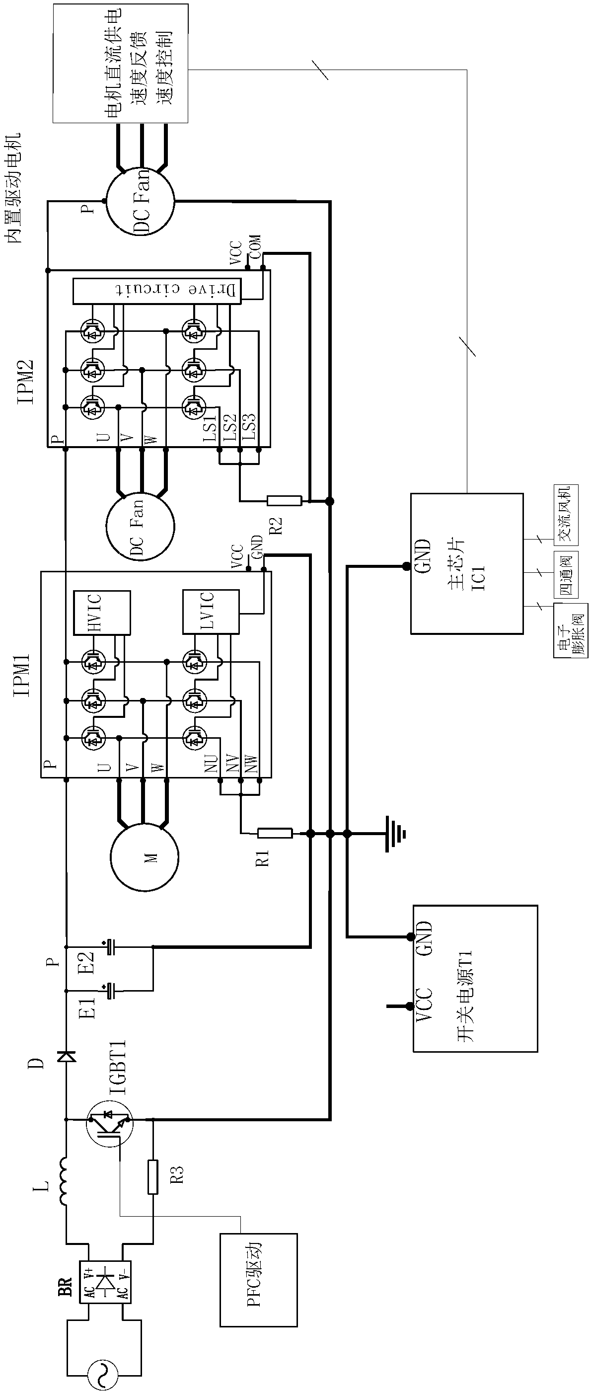 Variable frequency air conditioner circuit board and variable frequency air conditioner