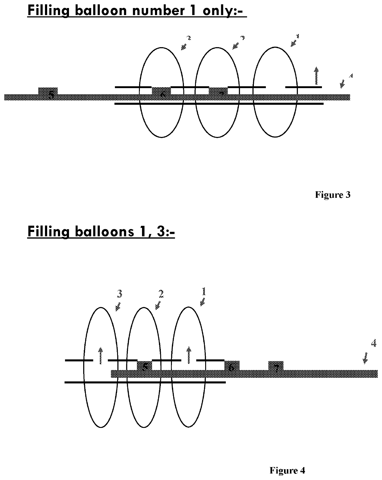 Arterial balloon with variable pressures