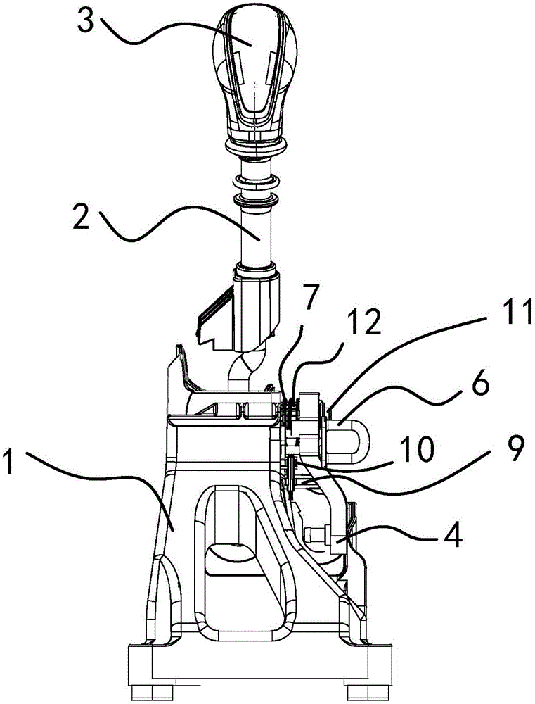 Gear shifting operation mechanism assembly