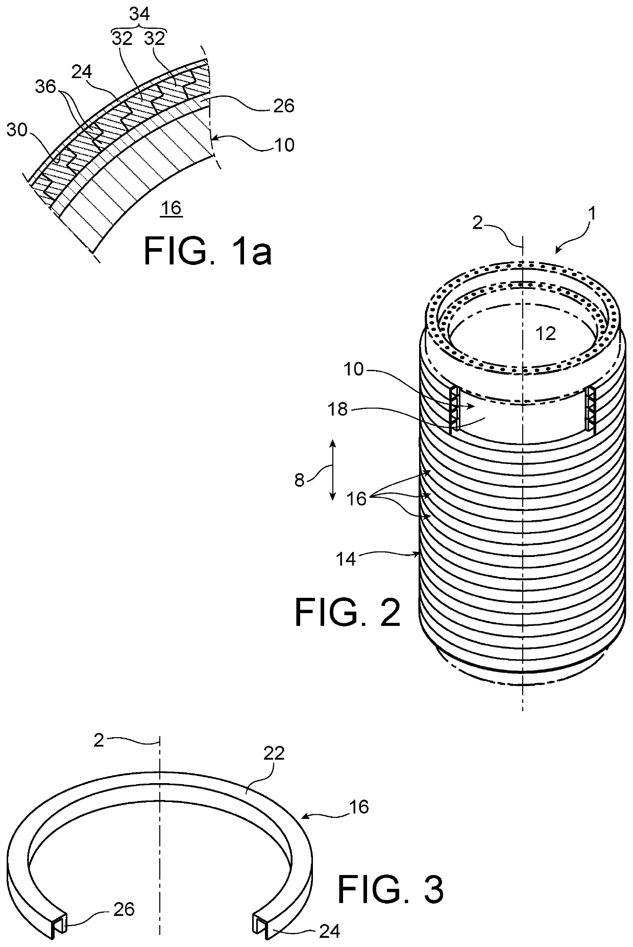 Packaging for the transport and/or storage of radioactive materials, permitting easier production and improved heat conductivity