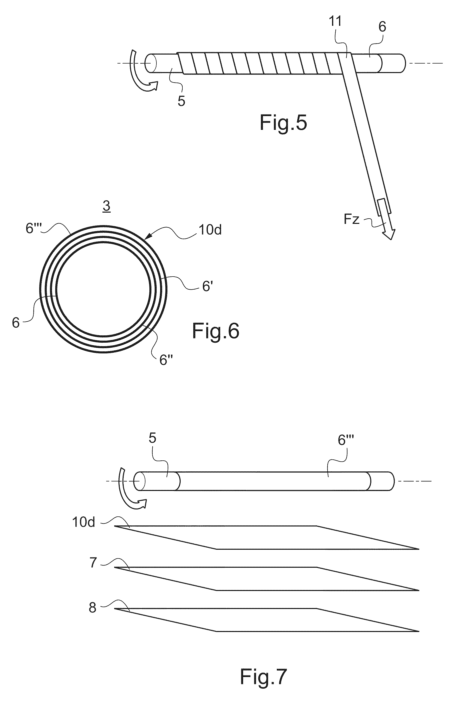 Supporting strut for supporting an intermediate deck that is arranged in an aircraft fuselage, and method for producing a rod body for such a supporting strut
