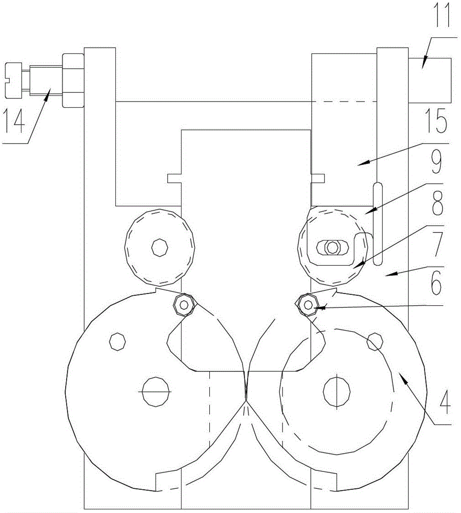 Forming die for rectangular steel wire ring