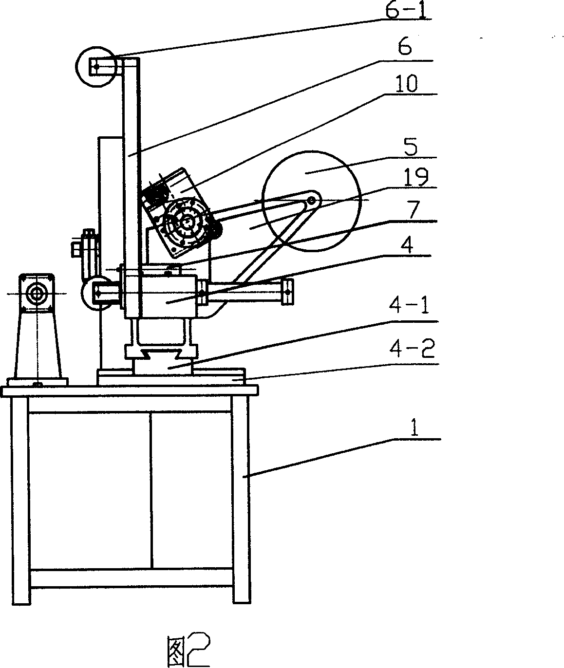 Semi-automatic pad winding machine