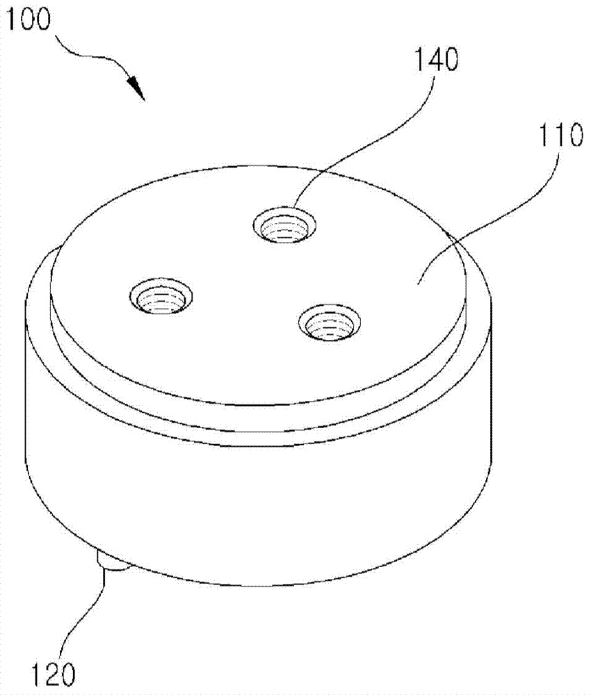 Multi-point dispensing device combined to a dispenser
