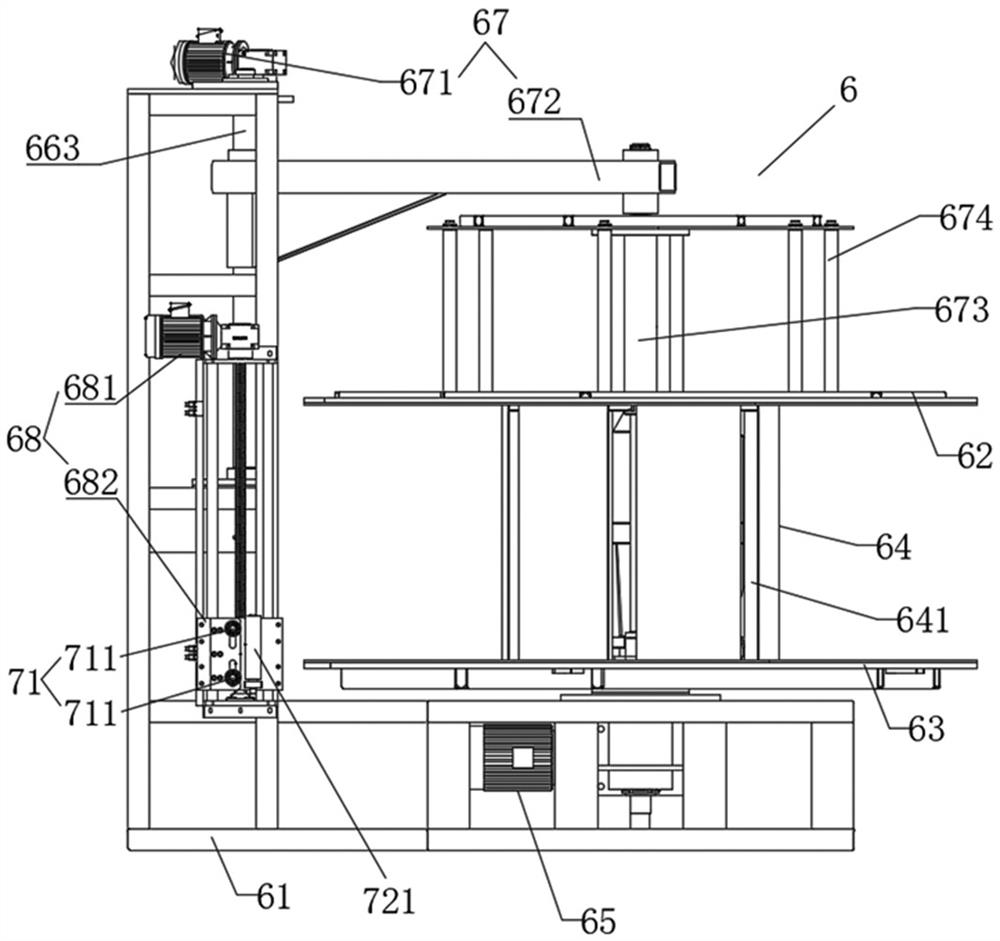 A kind of take-up device and cable rewinding machine