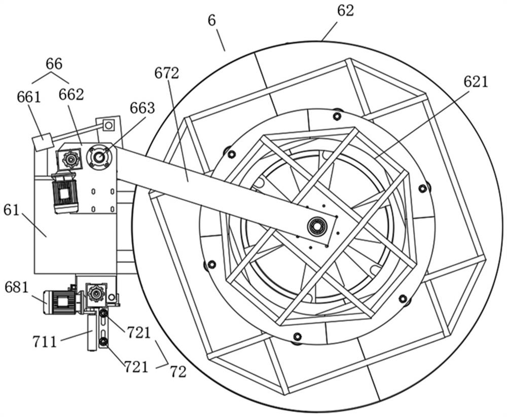 A kind of take-up device and cable rewinding machine