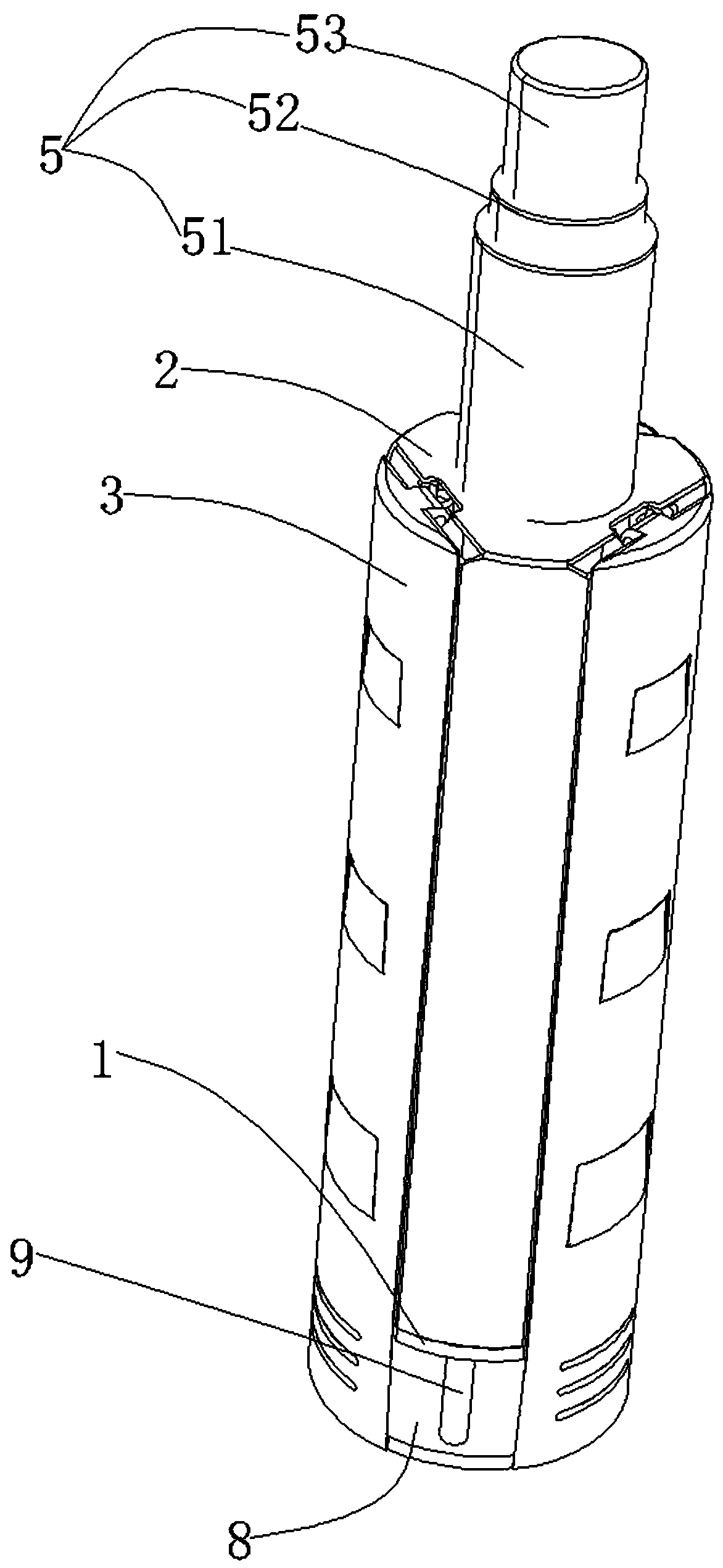 Automatic telescopic lamp