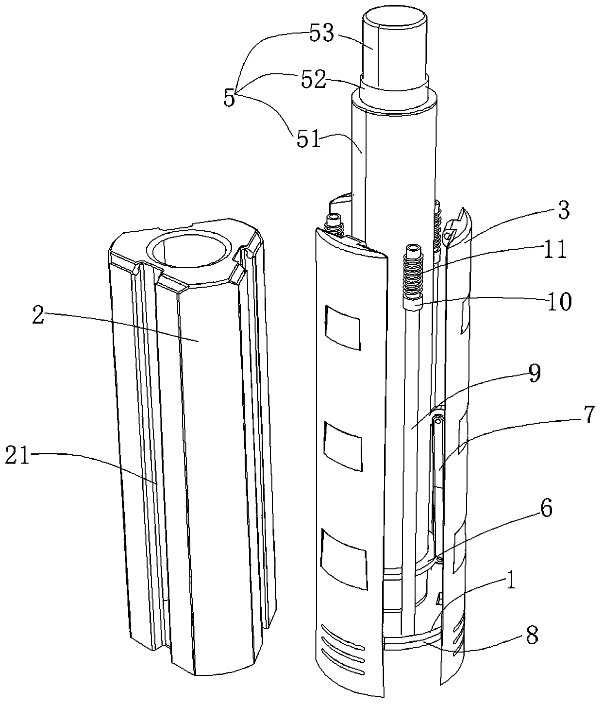 Automatic telescopic lamp