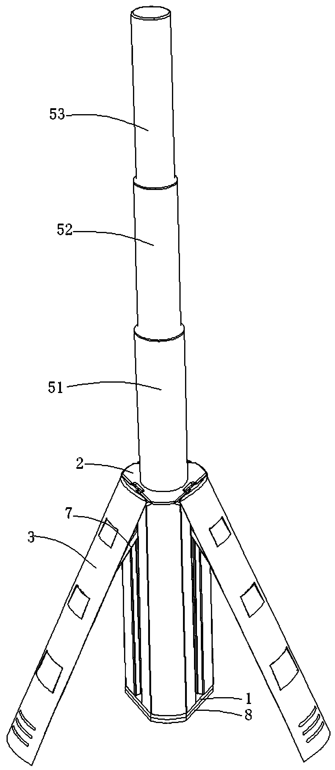 Automatic telescopic lamp