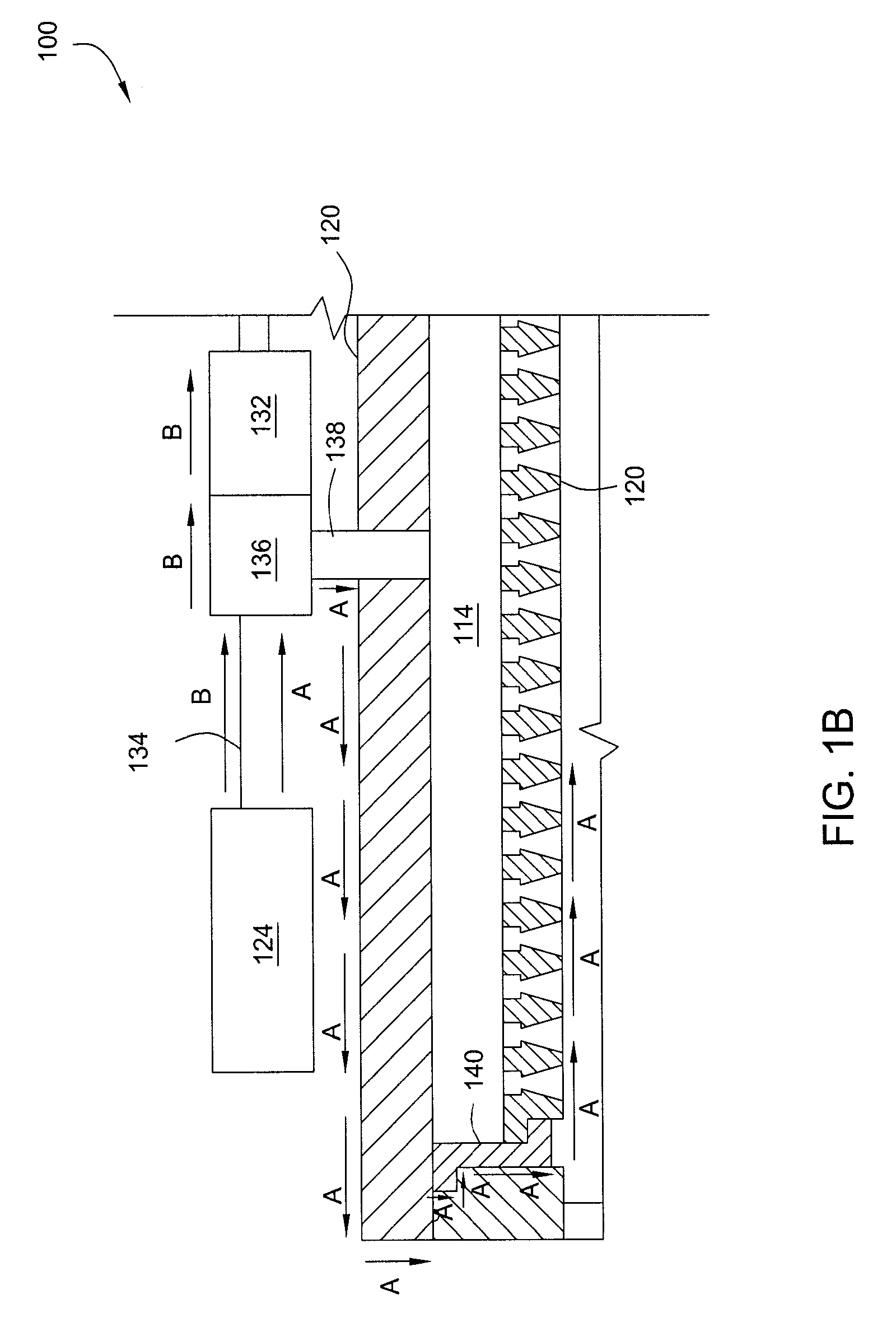 RF choke for gas delivery to an RF driven electrode in a plasma processing apparatus