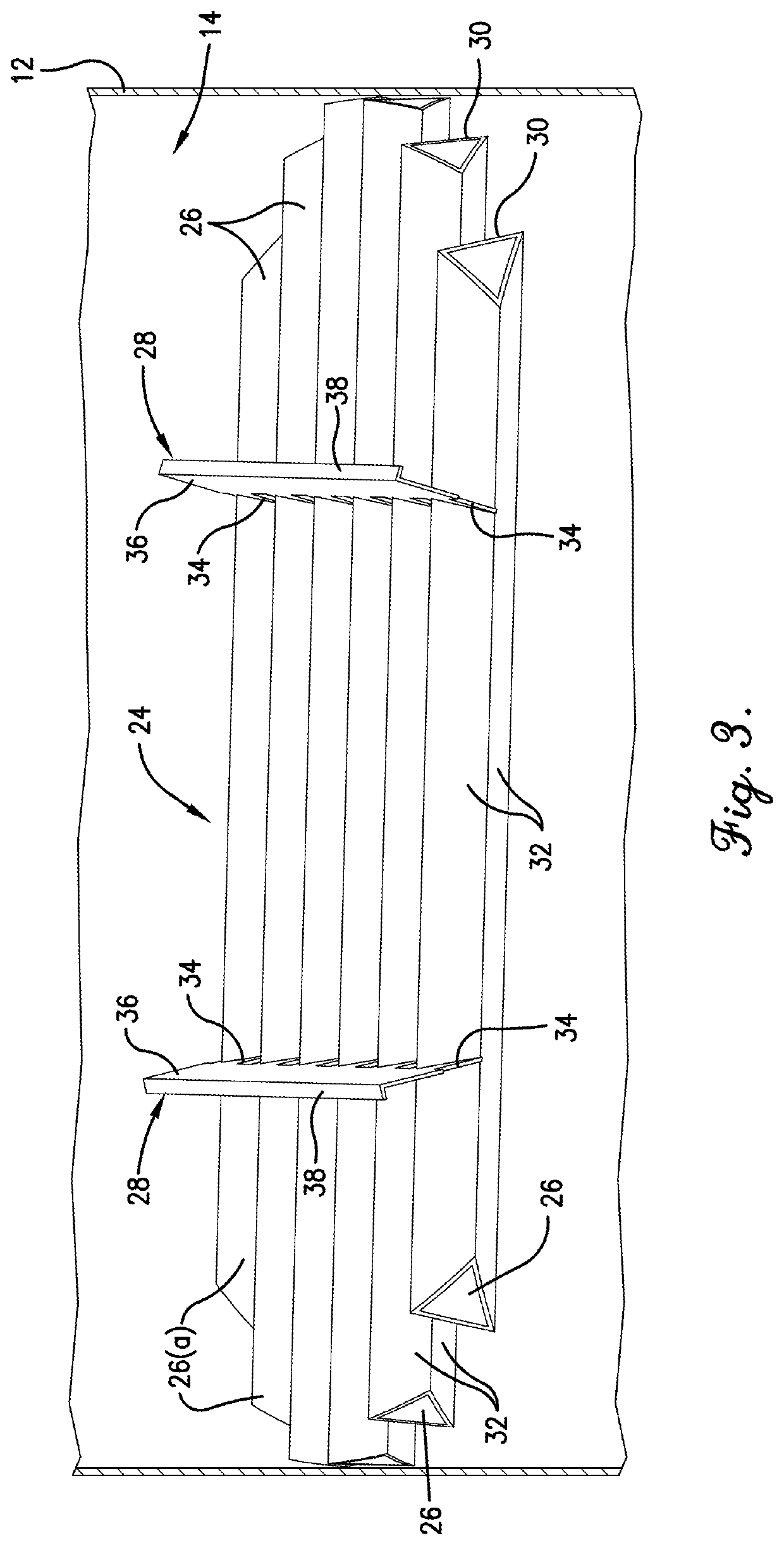 Vapor distributor for a mass transfer column and method involving same