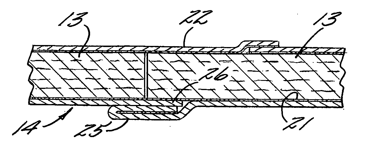 Composite container with RFID device and high-barrier liner