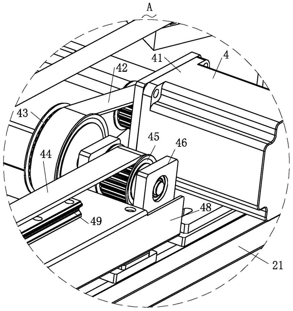 Round tube laser cutting machine convenient for adding materials