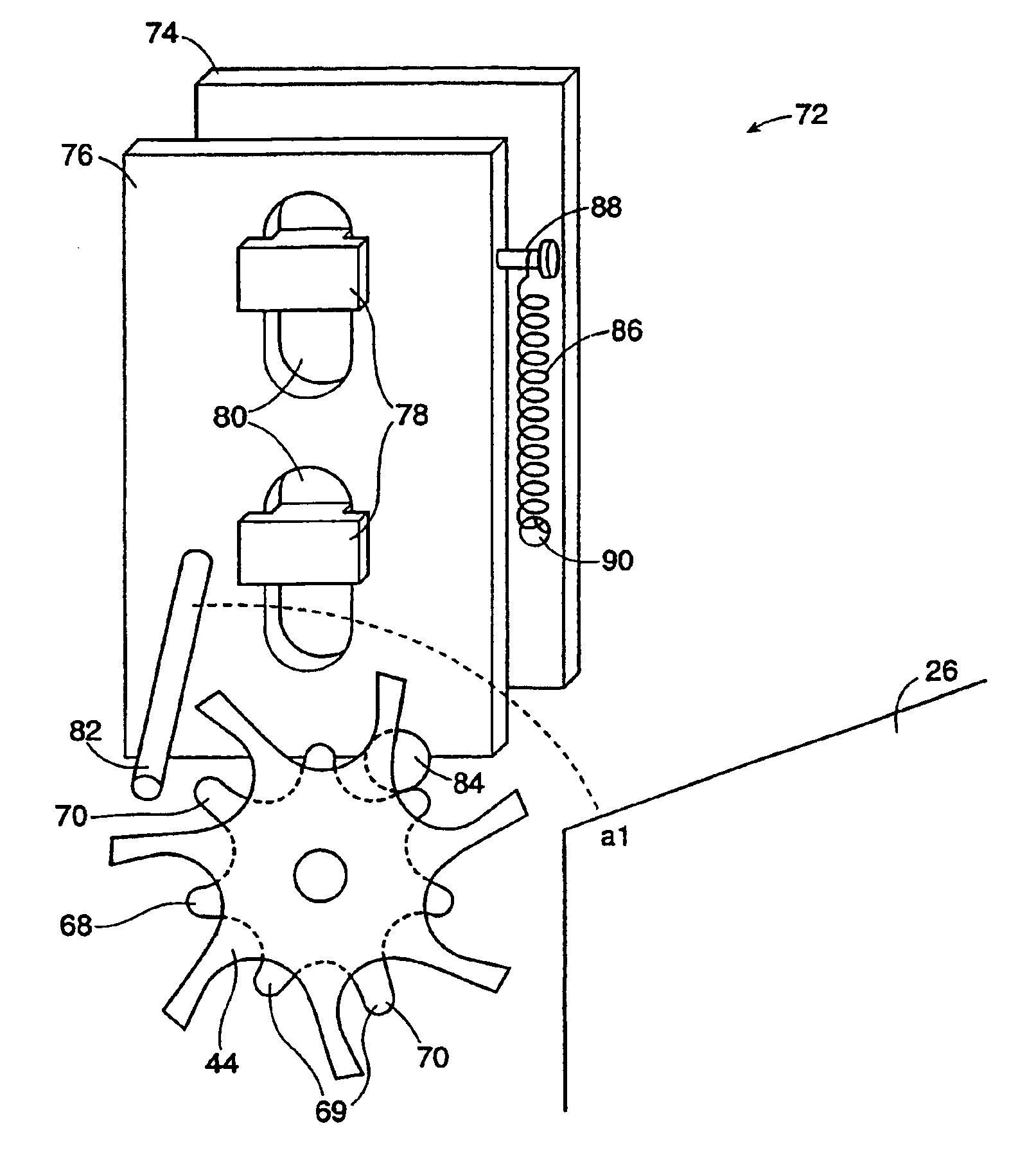 Coin roll dispenser and system incorporating same